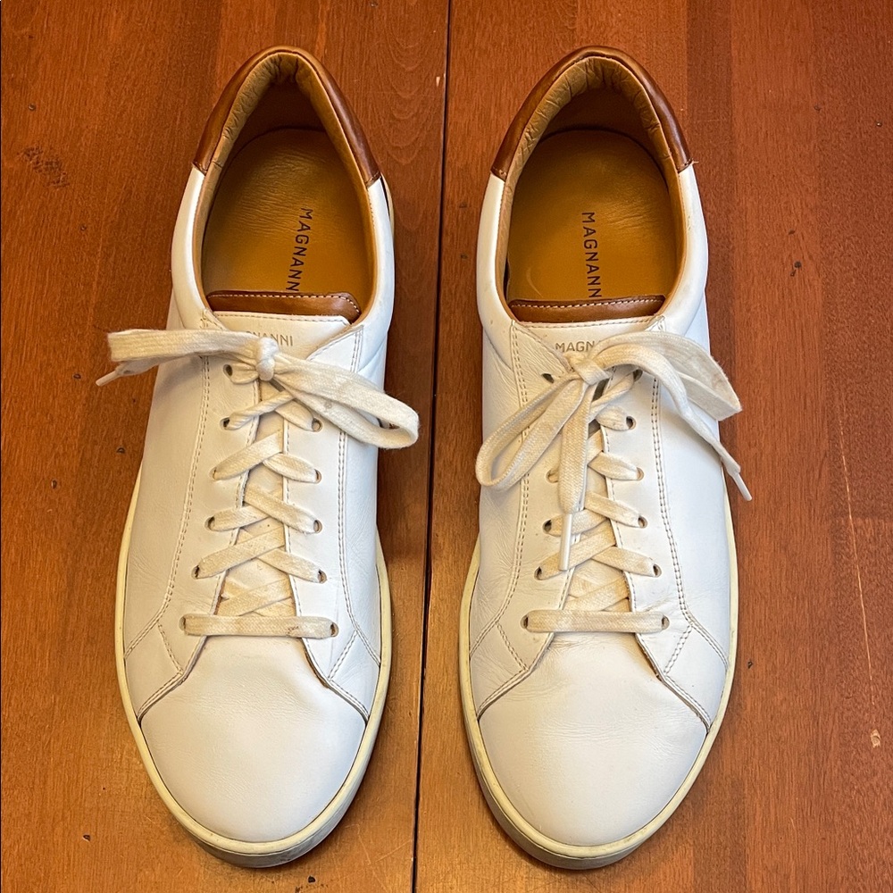 Magnanni Men’s Leather Sneaker, Size 12